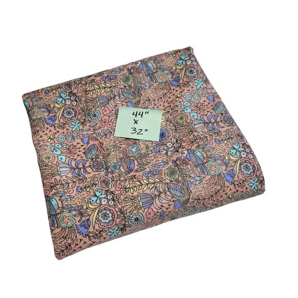 Joann Exclusive Bird Floral Flannel Fabric 44x32" Peach Nature Boho Print - Picture 12 of 13